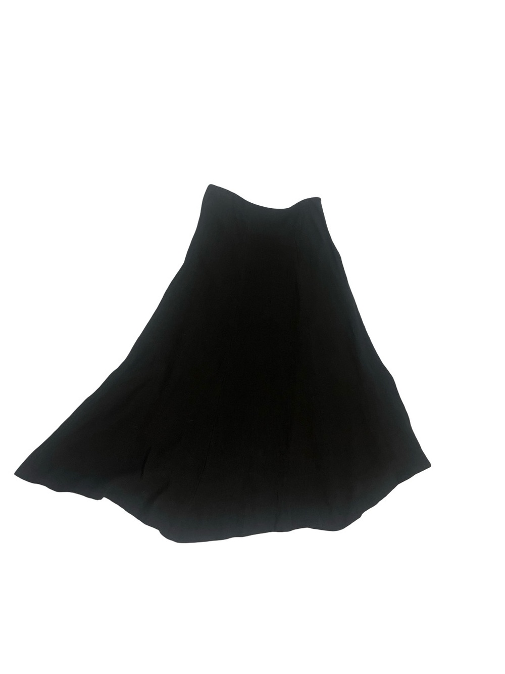 HTF Fil De Vie Linen Black Maxi A Line Flowy Lined Skirt XS Like M/L Resort Boho